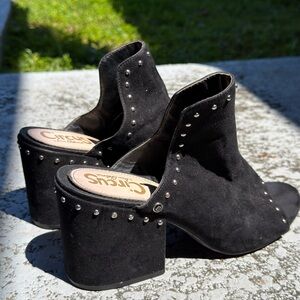 Circus by Sam Edelman Black Studded Heeled Boots